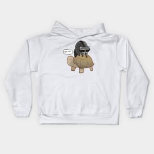 Funny turtle and raccoon Kids Hoodie